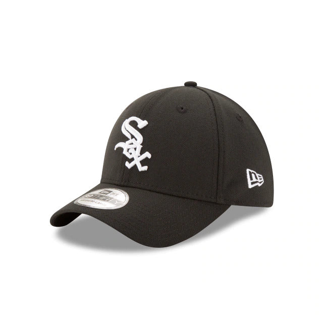 Chicago White Sox New Era 59FIFTY 5950 Fitted Cap Hat Black Crown/Visor White Logo 