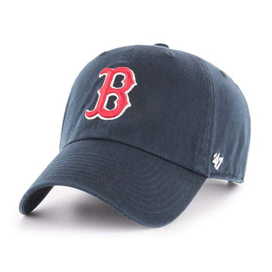 Boston Red Sox '47 Brand MLB Clean Up Adjustable Cap Hat Navy Blue Crown/Visor Team Color Logo