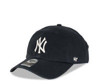 Load image into Gallery viewer, New York Yankees &#39;47 Brand MLB Clean Up Adjustable Cap Hat Navy Crown/Visor White Logo (Team Color)
