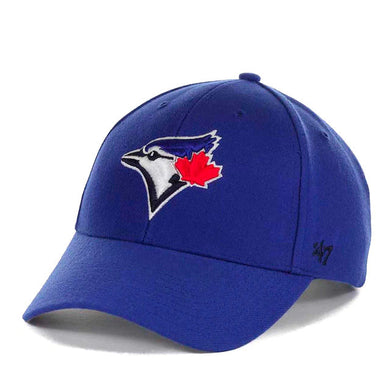 Toronto Blue Jays '47 Brand MLB MVP Adjustable Cap Hat Royal Blue Crown/Visor Team Color Logo 