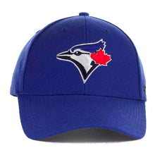Load image into Gallery viewer, Toronto Blue Jays &#39;47 Brand MLB MVP Adjustable Cap Hat Royal Blue Crown/Visor Team Color Logo 
