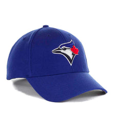 Load image into Gallery viewer, Toronto Blue Jays &#39;47 Brand MLB MVP Adjustable Cap Hat Royal Blue Crown/Visor Team Color Logo 
