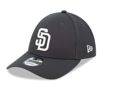 San Diego Padres New Era MLB 9FORTY 940 Adjustable Cap Hat Dark Gray Crown/Visor White Logo 