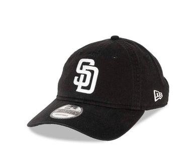 San Diego Padres New Era MLB 9TWENTY 920 Adjustable Cap Hat Black Crown/Visor White Logo