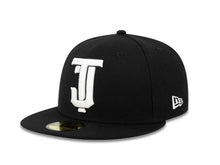 Load image into Gallery viewer, Tijuana Toros New Era LMB 59FIFTY 5950 Fitted Cap Hat Black Crown/Visor White &quot;TJ&quot; Logo 
