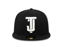 Load image into Gallery viewer, Tijuana Toros New Era LMB 59FIFTY 5950 Fitted Cap Hat Black Crown/Visor White &quot;TJ&quot; Logo 
