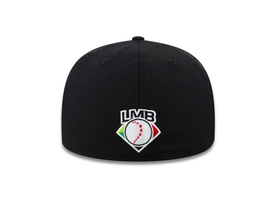 Tijuana Toros New Era LMB 59FIFTY 5950 Fitted Cap Team Color Hat Black Crown/Visor Red/White TJ Logo 6 7/8