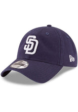 Load image into Gallery viewer, San Diego Padres New Era MLB 9TWENTY 920 Adjustable Cap Hat Light Navy Crown/Visor White Logo
