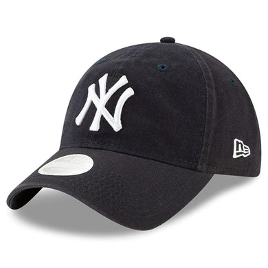 (Women) New York Yankees New Era MLB 9TWENTY 920 Adjustable Buckle Closure Cap Hat Dark Navy Crown/Visor White Logo