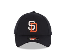 Load image into Gallery viewer, San Diego Padres New Era MLB 9FORTY 940 Adjustable Cap Hat Navy Crown/Visor White/Orange Logo Snapback Closure Gray UV
