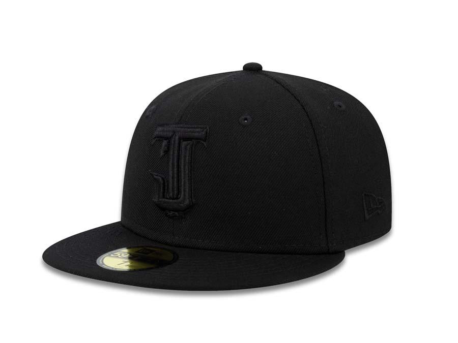 Tijuana Toros New Era LMB 59FIFTY 5950 Fitted Cap Hat All Black Crown/Visor Black Logo