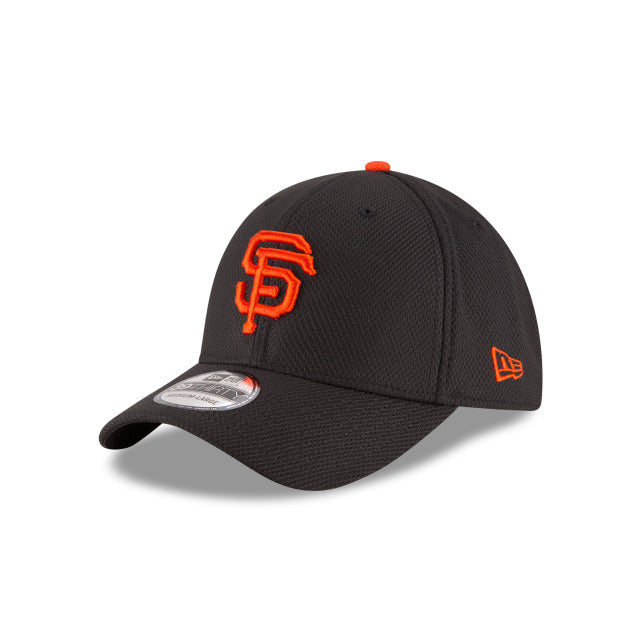 San Francisco Giants New Era 59FIFTY 5950 Fitted Cap Hat Diamond Era Black Crown/Visor Orange Logo 
