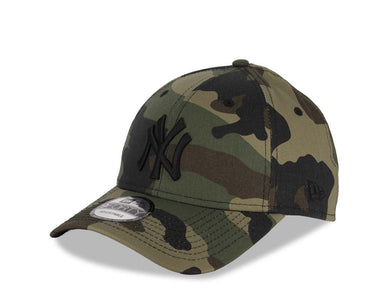 New York Yankees New Era MLB 9FORTY 940 Adjustable Cap Hat Camo Crown/Visor Black Logo Black UV