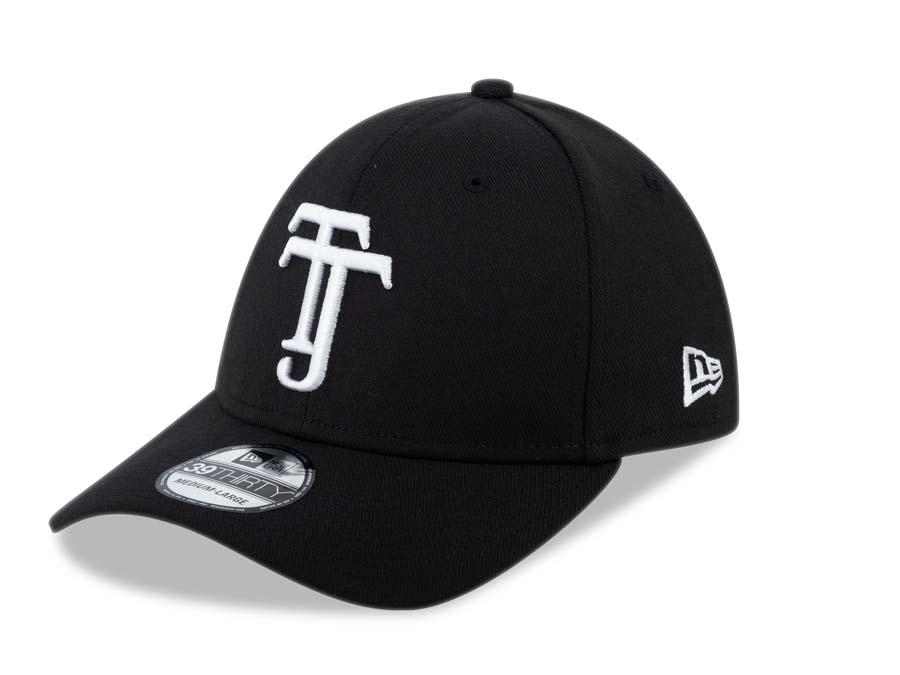 Xolos de Tijuana New Era Liga MX 39THIRTY 3930 Flexfit Cap Hat Black Crown/Visor White ??úTJ??Ñ Logo 