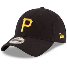 Load image into Gallery viewer, Pittsburgh Pirates New Era MLB 9TWENTY 920 Adjustable Cap Hat Black Crown/Visor Team Color Logo
