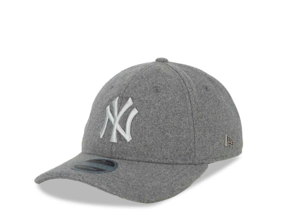New York Yankees New Era MLB 9FORTY 940 Adjustable Cap Hat Gray Crown/Visor White Logo