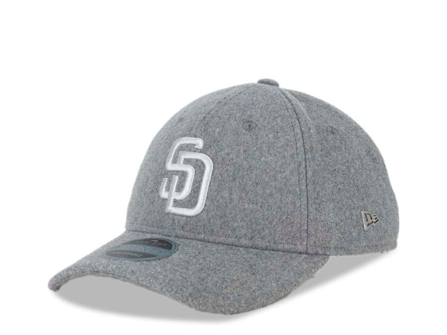 San Diego Padres New Era MLB 9FORTY 940 Adjustable Cap Hat Gray Crown/Visor White Logo