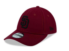 Load image into Gallery viewer, San Diego Padres New Era MLB 9FORTY 940 Adjustable Cap Hat Caridnal Crown/Visor Black Logo
