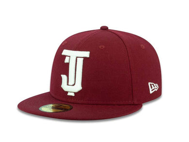 Tijuana Toros New Era LMB 59FIFTY 5950 Fitted Cap Hat Maroon Crown/Visor White ??úTJ??Ñ Logo 