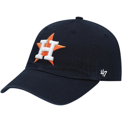Houston Astros '47 MLB Clean Up Adjustable Cap Hat Navy Crown/Visor Team Color Logo 