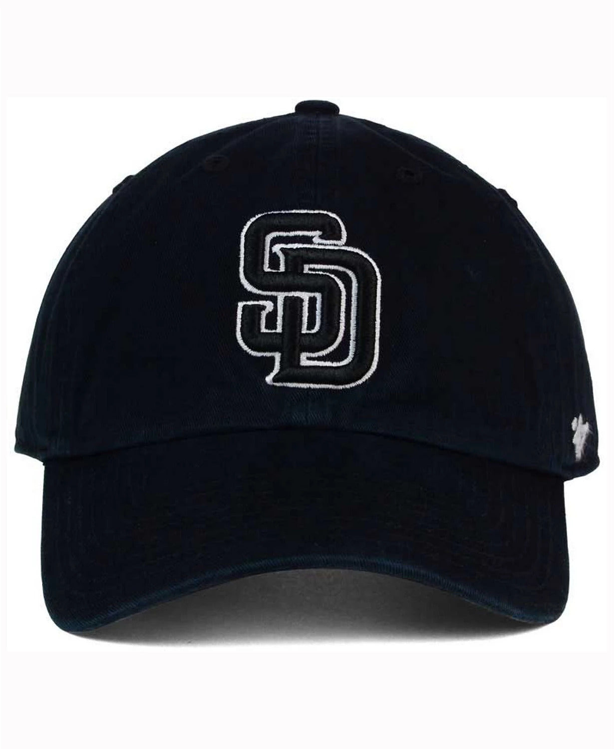 San Diego Padres '47 Brand MLB Clean Up Adjustable Cap Hat Black