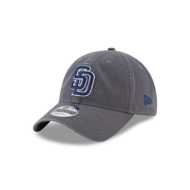 San Diego Padres New Era MLB 9TWENTY 920 Adjustable Cap Hat Dark Gray Crown/Visor Navy/White Logo 