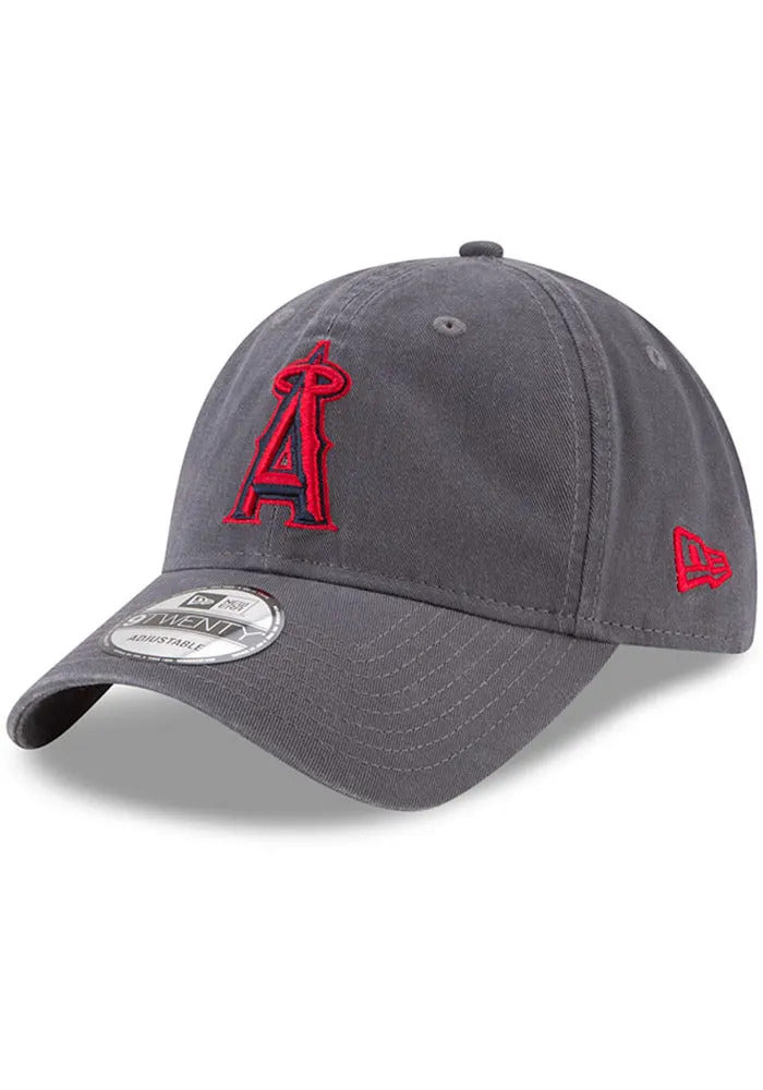Los Angeles Anaheim Angels New Era MLB 9TWENTY 920 Adjustable Cap Hat Gray Crown/Visor Navy/Red Logo