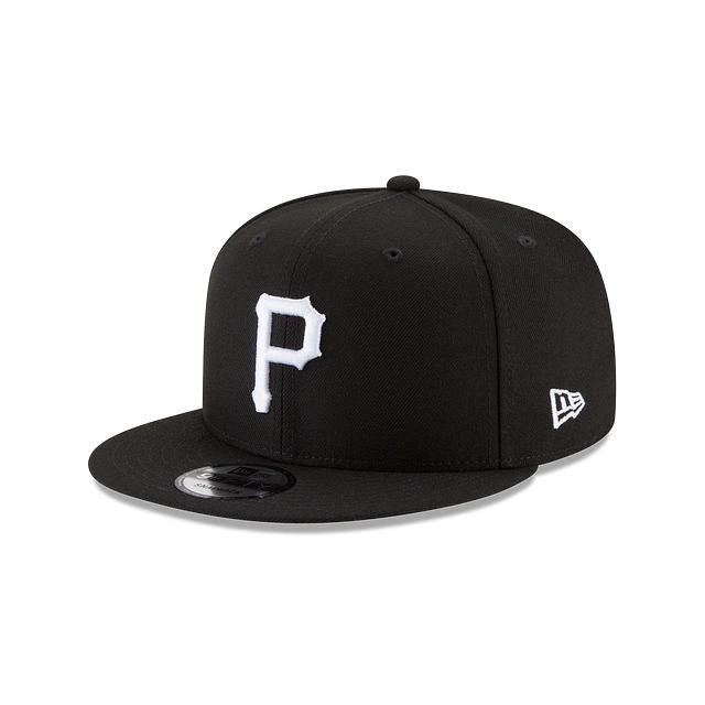 Pittsburgh Pirates New Era MLB 9FIFTY 950 Snapback Cap Hat Black Crown/Visor White Logo 