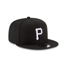 Load image into Gallery viewer, Pittsburgh Pirates New Era MLB 9FIFTY 950 Snapback Cap Hat Black Crown/Visor White Logo 

