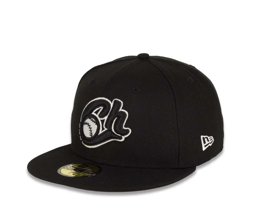 Charros de Jalisco New Era 59FIFTY 5950 Fitted Cap Hat Black Crown/Visor Black/White Logo 