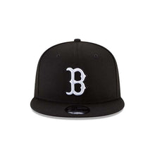 Load image into Gallery viewer, Boston Red Sox New Era 9FIFTY 950 Snapback Cap Hat Black Crown/Visor White Logo 
