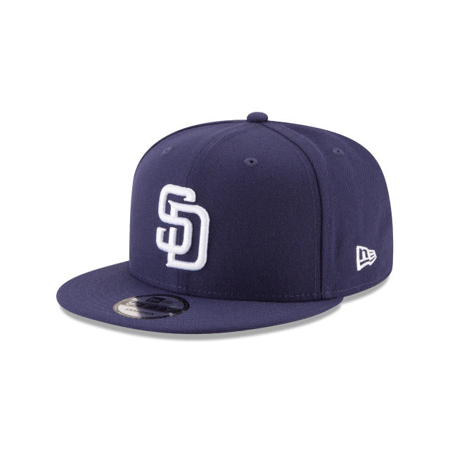 (Youth) San Diego Padres New Era MLB 9FIFTY 950 Snapback Cap Hat Navy Crown/Visor White Logo