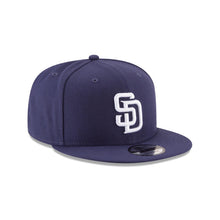 Load image into Gallery viewer, (Youth) San Diego Padres New Era MLB 9FIFTY 950 Snapback Cap Hat Navy Crown/Visor White Logo
