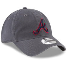 Load image into Gallery viewer, Atlanta Braves New Era MLB 9TWENTY 920 Adjustable Cap Hat Gray Crown/Visor Navy/Red Logo
