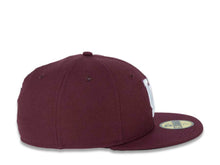 Load image into Gallery viewer, Algodoneros de Unión Laguna New Era LMB 59FIFTY 5950 Fitted Cap Hat Maroon Crown/Visor White Logo
