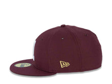 Load image into Gallery viewer, Algodoneros de Unión Laguna New Era LMB 59FIFTY 5950 Fitted Cap Hat Maroon Crown/Visor White Logo

