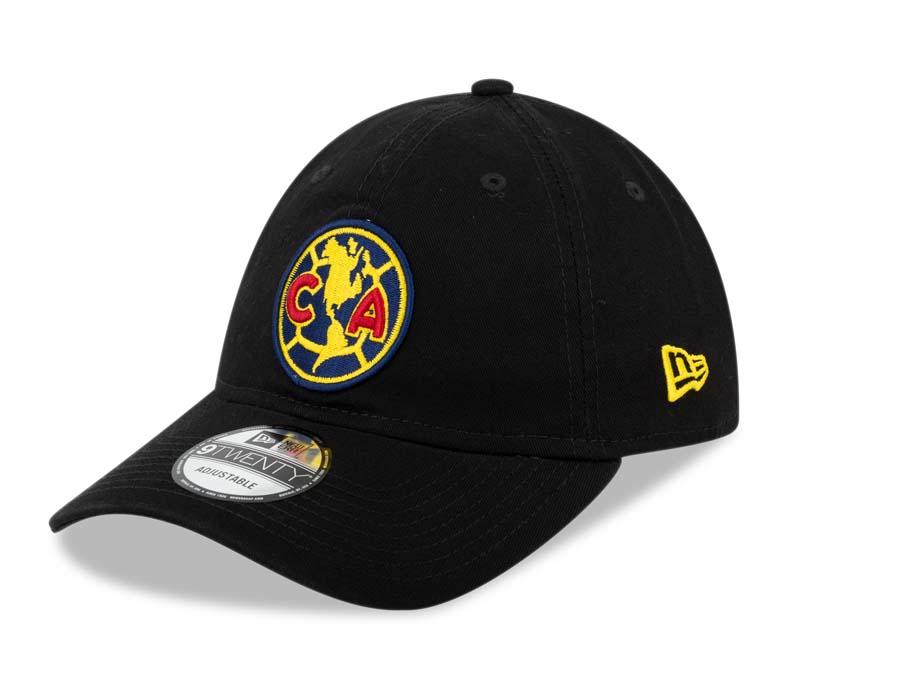 Club America New Era Soccer 9TWENTY 920 Adjustable Cap Hat Black Crown/Visor Team Color Logo