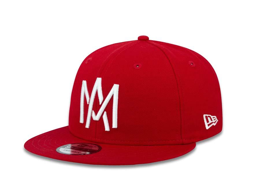 Aguilas de Mexicali New Era 9FIFTY 950 Snapback Cap Hat Red Crown/Visor White Logo