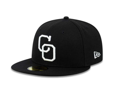 Yaquis de Obregon New Era 59FIFTY 5950 Fitted Cap Hat Black Crown/Visor White 