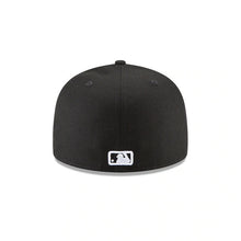 Load image into Gallery viewer, (Youth) New York Yankees New Era MLB 59FIFTY 5950 Fitted Cap Hat Black Crown/Visor White Logo 
