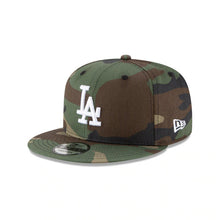 Load image into Gallery viewer, Los Angeles Dodgers New Era MLB 9FIFTY 950 Snapback Cap Hat Camo Crown/Visor White Logo

