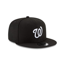 Load image into Gallery viewer, Washington Nationals New Era MLB 9FIFTY 950 Snapback Cap Hat Black Crown/Visor White Logo 
