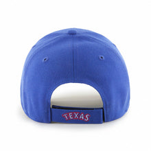 Load image into Gallery viewer, Texas Rangers &#39;47 Brand MLB MVP Adjustable Cap Hat Royal Blue Crown/Visor Team Color Logo 
