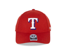 Load image into Gallery viewer, Texas Rangers &#39;47 MLB MVP Adjustable Cap Hat Red Crown/Visor White/Royal Blue Logo 
