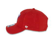 Load image into Gallery viewer, Texas Rangers &#39;47 MLB MVP Adjustable Cap Hat Red Crown/Visor White/Royal Blue Logo 
