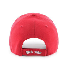 Load image into Gallery viewer, Boston Red Sox &#39;47 Brand MLB MVP Adjustable Cap Hat Red Crown/Visor Navy/White Logo 
