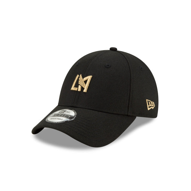 Los Angeles Football Club New Era MLS 9FORTY 940 Adjustable Cap Hat Black Crown/Visor Team Color Logo