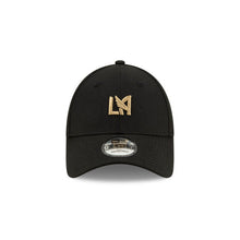 Load image into Gallery viewer, Los Angeles Football Club New Era MLS 9FORTY 940 Adjustable Cap Hat Black Crown/Visor Team Color Logo
