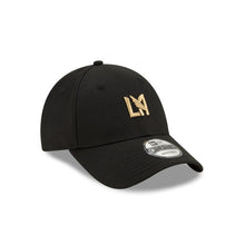 Load image into Gallery viewer, Los Angeles Football Club New Era MLS 9FORTY 940 Adjustable Cap Hat Black Crown/Visor Team Color Logo
