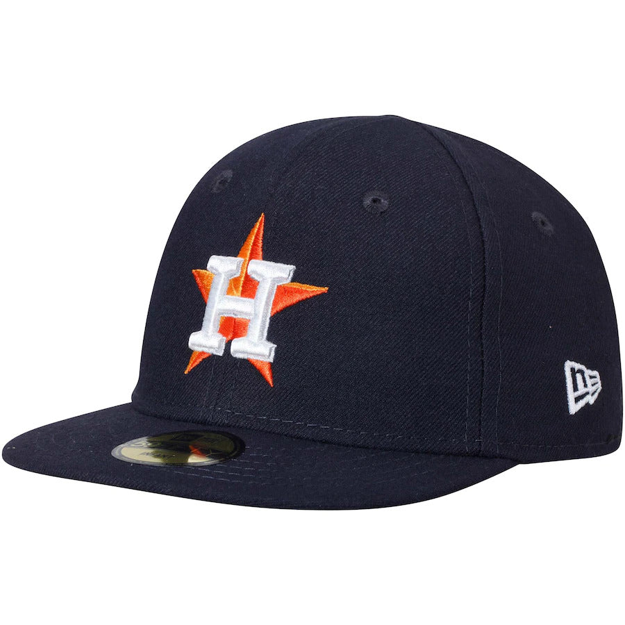 Houston Astros Baseball Cap New Era Hat 5950 Fitted MLB Black White 59Fifty